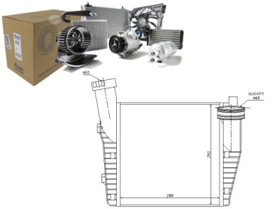 Интеркулер porsche cayenne 3.0 дизель 92a фото №1