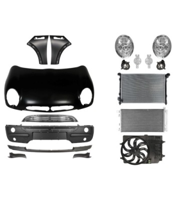 Mini cooper r50 r52 01-04 капот бампер крыло набор запчасти фото №1