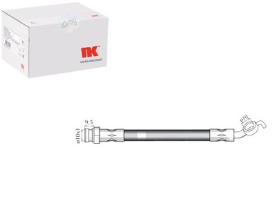 Шланг ham.elast. mazda перед demio 98- le pr nk фото №1