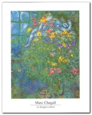 Le Bouquet Ardent / Marc Chagall - plakat obraz 40x50cm