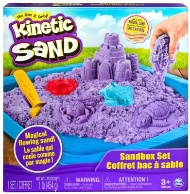 KINETIC SAND PIASEK KINETYCZNY Fiolet PIASKOWNICA