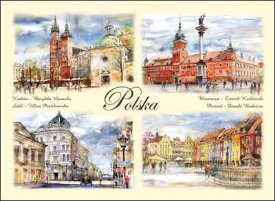 KARTKA POCZTOWA POCZTÓWKA WIDOKÓWKA - POLSKA SYMBOLE