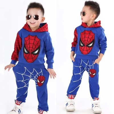 MODNY DRES DRESIK KOMPLET SPIDERMAN CHŁOPCA 128