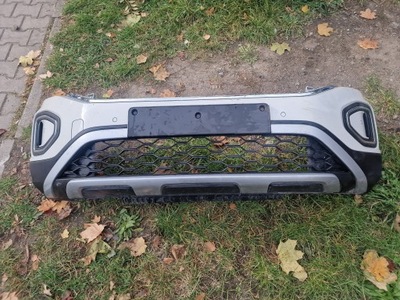 Бампер передній решітка радіатора vw t-roc lift 6 pdc радар фото №1