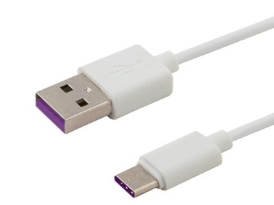 Elmak, Kabel USB - USB typ C Quick Charge, 5A, 1m SAVIO CL-126