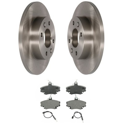 Гальмівні диски + гальмівні колодки перед renault clio i ii twingo 19 фото №1