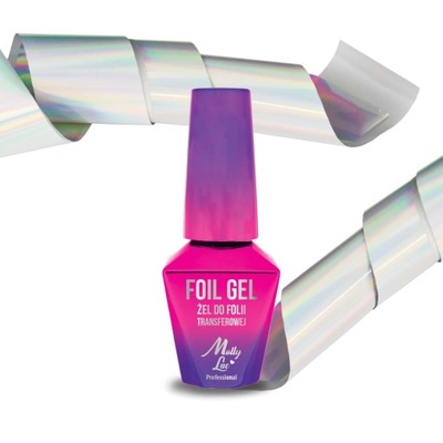 Molly Lac FOIL GEL klej w żelu do folii transferowej zdobień paznokci 10 ml