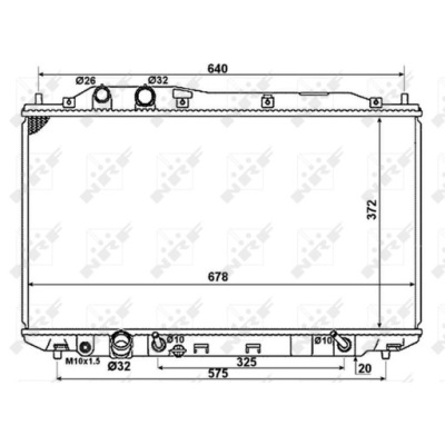 Радиатор wody honda civic viii 06-12 1.3 фото №1