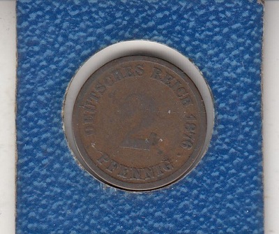 Niemcy-Cesarstwo 2 Pfennig 1876 D