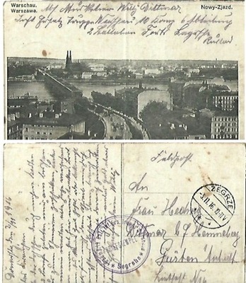 Warszawa Praga Nowy Zjazd Zegrze 1916r.