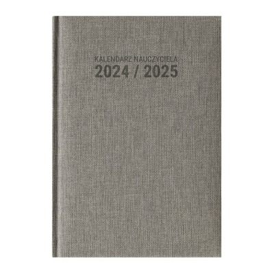 Kalendarz nauczyciela planer nauczycielski 2024 / 2025 A5 dzienny SZARY