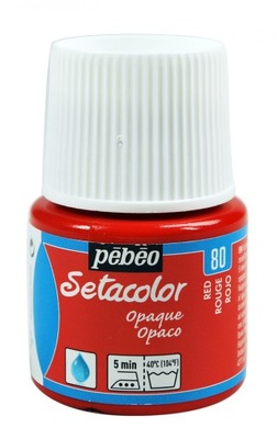 Farba do tkanin Setacolor - Pébéo - Red, 45 ml