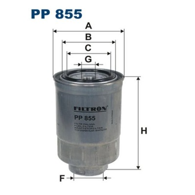 FILTRO COMBUSTIBLES FILTRON PP 855  