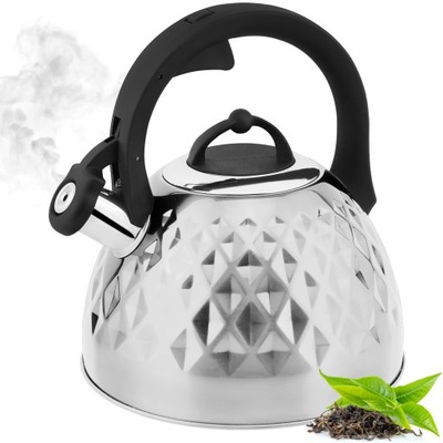 Czajnik z gwizdkiem GAZ INDUKCJA nierdzewny 2,5 L