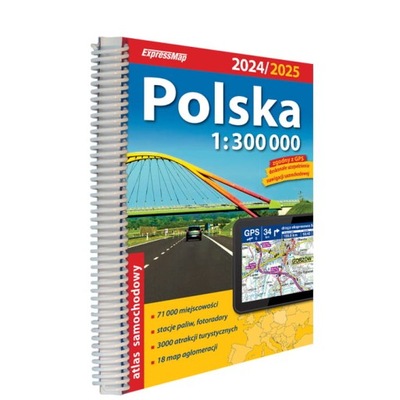 Polska atlas samochodowy 1: 300 000 - 2024/2025