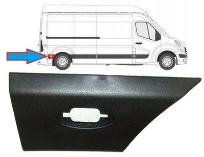 Молдинг za колесом задняя правая opel movano nissan nv400 renault master 2.3 dci фото №1