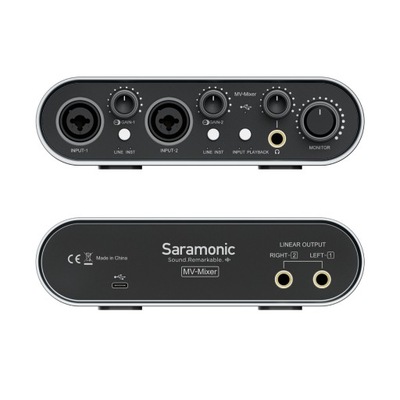 Dwukanałowy Interfejs audio XLR Saramonic MV-Mixer