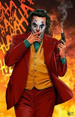 DC Comics postać Jokera plakat filmowy 60x40 cm