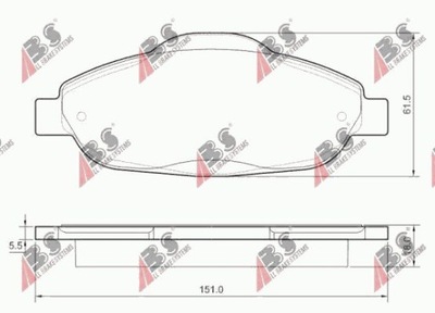 КОЛОДКИ ПЕРЕД PEUGEOT 308 07-, PEUGEOT 3008 09-