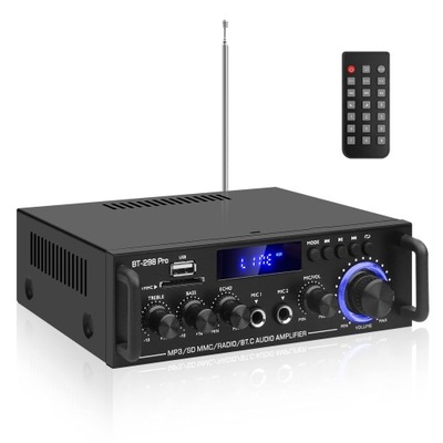 AMPLITUNER WZMACNIACZ HIFI STEREO BLUETOOTH RADIO CYFROWY WZMACNIACZ MOCY