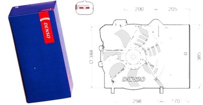 FAN RADIATOR CITROEN C2 (02-), C3 AIRCROSS  