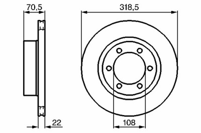 BOSCH DISCOS DE FRENADO 2 PIEZAS PARTE DELANTERA TOYOTA 4 RUNNER 3 LAND CRUISER  