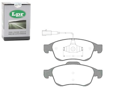 Lpr гальмівні колодки гальмівні alfa romeo giulietta 1.4/1.4l фото №1