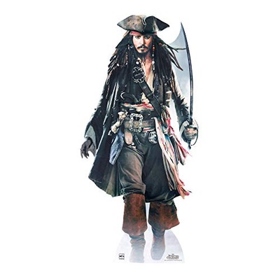 Star Cutouts SC507 Captain Jack Sparrow Johnny Depp Cardboard Cutout Perfec