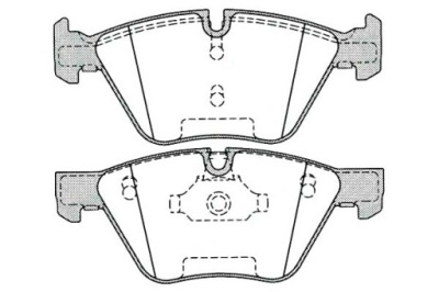 Lpr комплект тормозных колодок ham. перед bmw 5 e60 , 5 e61 фото №1