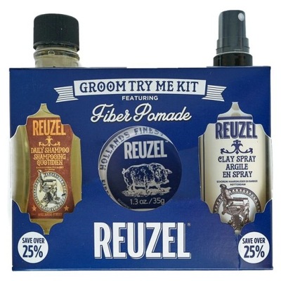 Reuzel Try Reuzel Groom zestaw Fiber 3 szt.