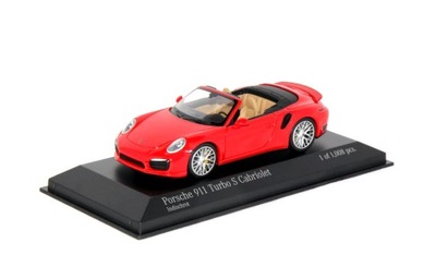 Jedyny! Porsche 911 Turbo S Cabriolet 991 - Minichamps / PMA 1:43 nowy *N