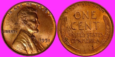 USA 1 Cent 1951 /U 341