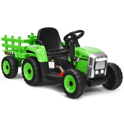 Traktorek dziecięcy Costway Czarny, Zielony