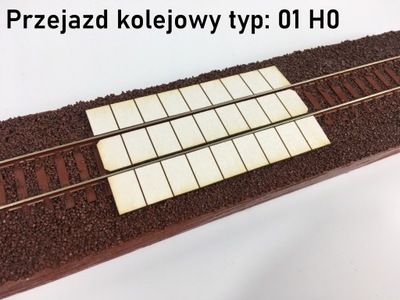 Przejazd kolejowy typ: 01 H0 1:87