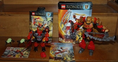 Lego Bionicle 70787 Tahu Władca ognia + 70783 Obrońca Ognia komplety