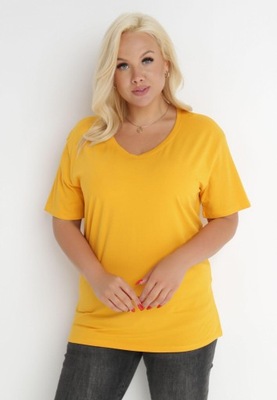 Żółty T-shirt 4XL