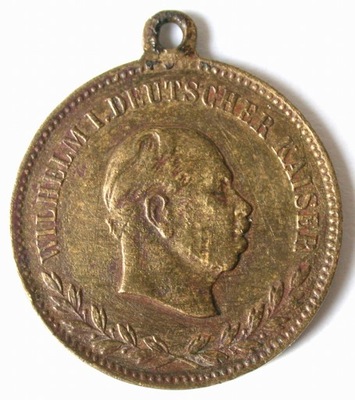Medal Wilhelm II Kaiser Manoever Schlesien 1882 manewry Śląsk Niemcy R!!!