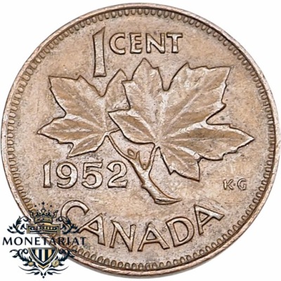 1 CENT 1952 KANADA