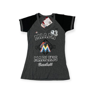 Koszulka T-shirt damski Majestic Miami Marlins MLB M
