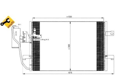 Nrf 35527 конденсатор, кондиционер фото №1
