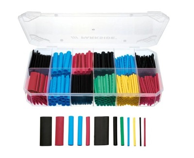 Koszulki Rurki termokurczliwe PARKSIDE 450 sztuk Różne Rozmiary