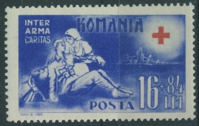 Rumunia 16 + 84 lei - Czerwony Krzyż