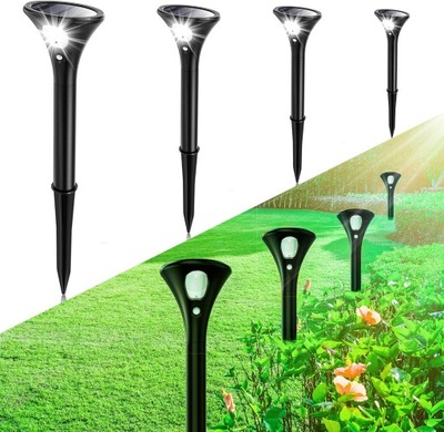 Lampa lampki solarne solarna LED z czujnikiem ruchu 2 tryby pracy IP65