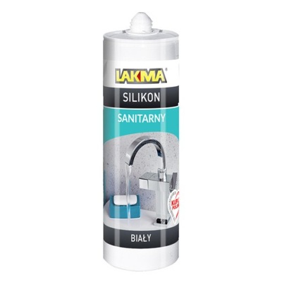 Silikon sanitarny biały Lakma 150ml