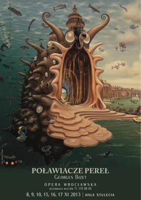 Plakat - Poławiacze Pereł - Bizet - Jacek Yerka