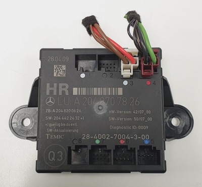 Модуль блок керування двері правий задня mercedes glk x204 фото №1