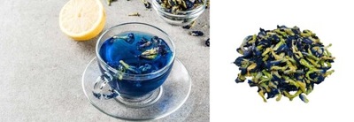 Butterfly Pea Tea Klitoria ternateńska 100% kwiat Herbata Niebieska