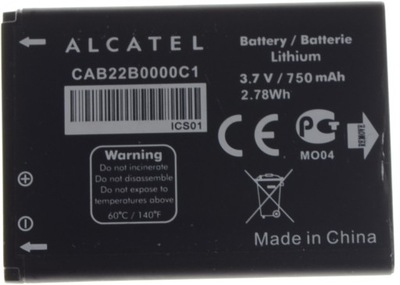 Bateria Alcatel 2010 OT-356 CAB22B0000C1 750mAh