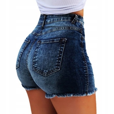 Letnie damskie spodenki jeansowe Modne szorty54_7