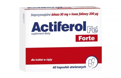 ACTIFEROL Fe 60 mg FORTE:60 kapsułek
